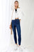 dark blue skinny jeans​