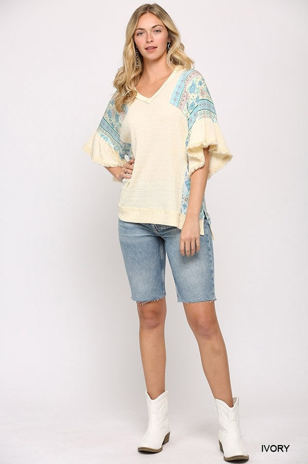 High Low Hem Top