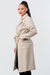 tie waist wool coat​