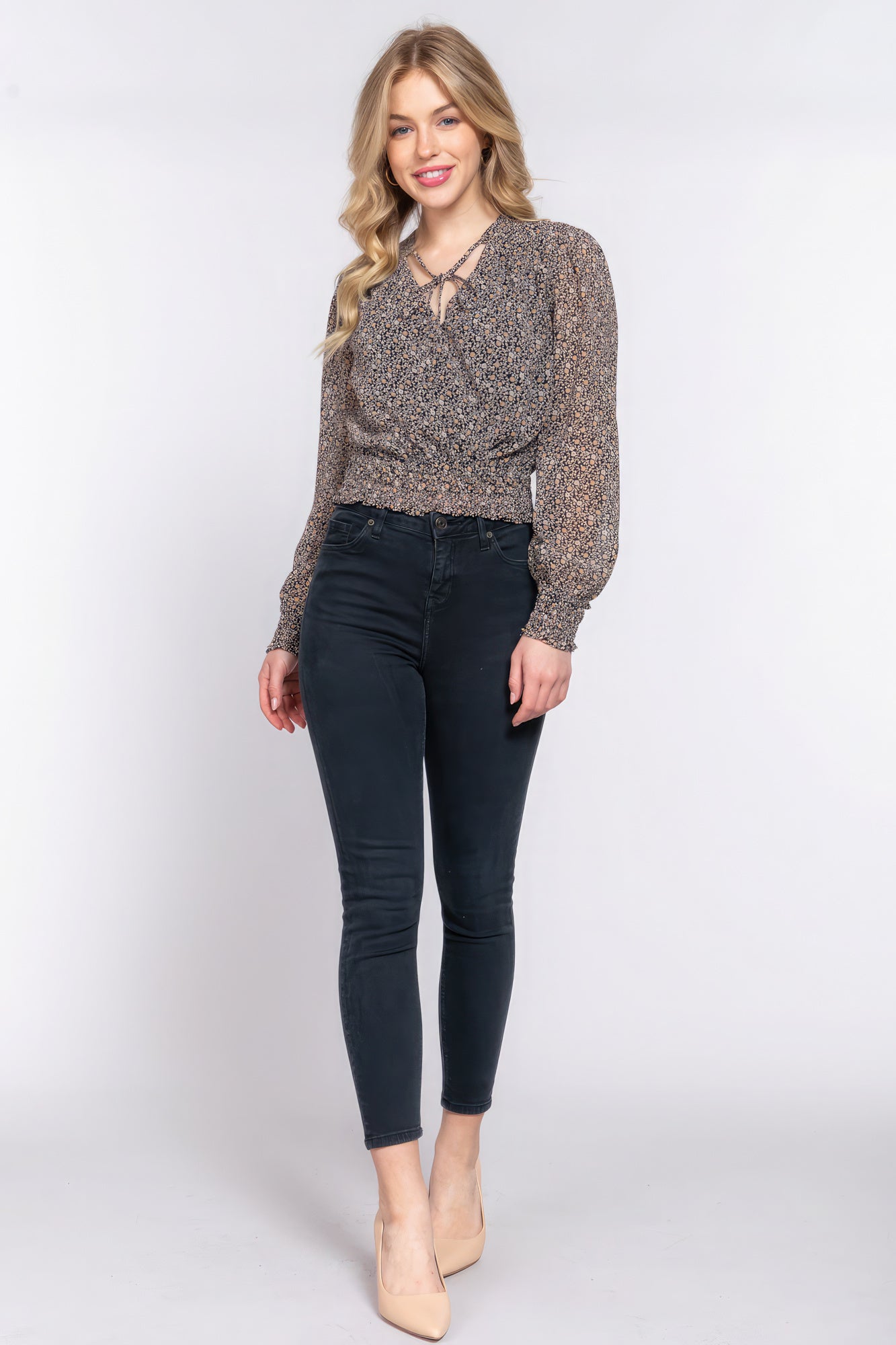 blouse chiffon long sleeve