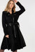  Tacked Faux Coat