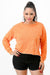 cropped long sleeve sweatshirt