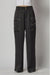 black satin cargo pants​