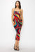 Crossed Back Marble Print