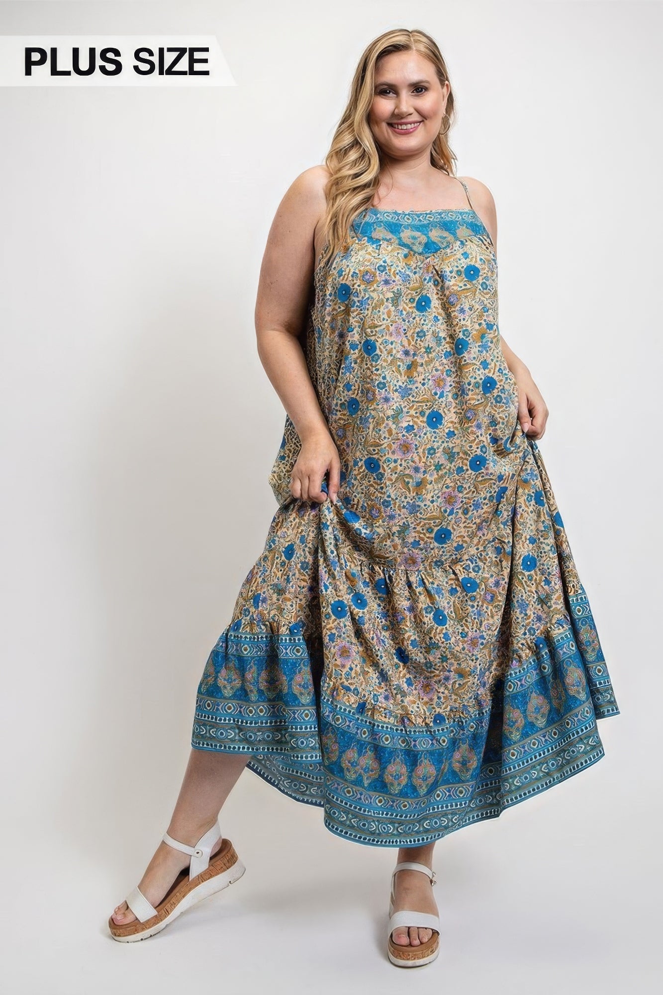 printed maxi dress​