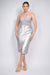 Faux Leather High-Rise Cargo Skirt