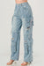 women's denim cargo jeans