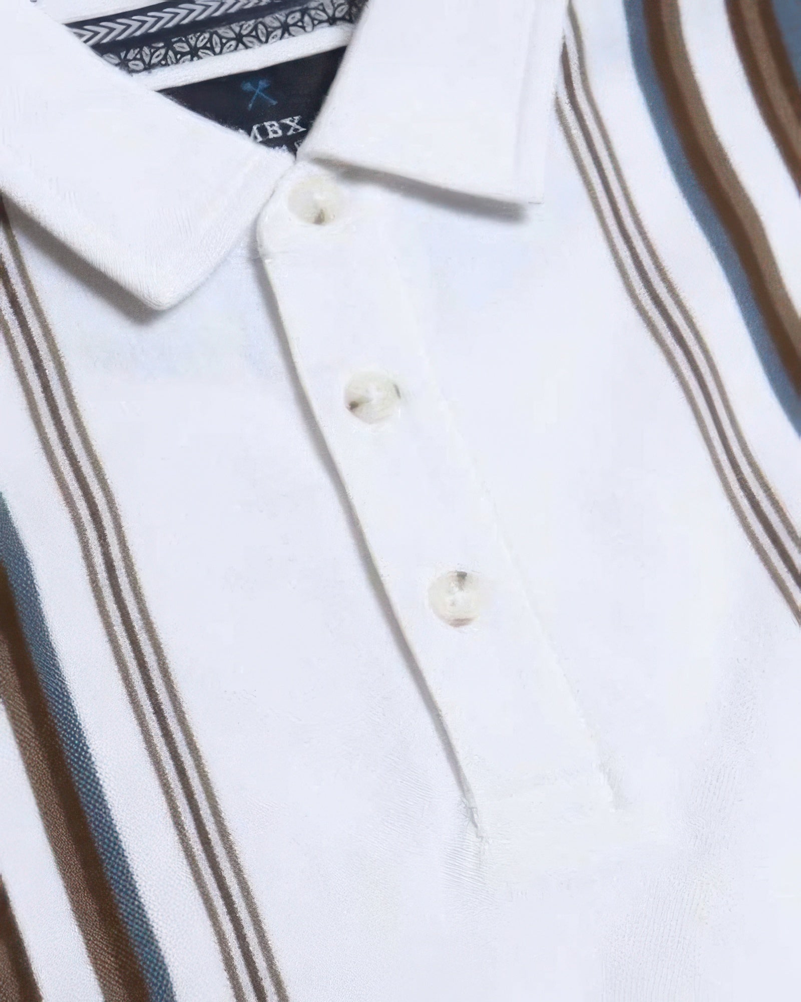 Men's Striped Polo