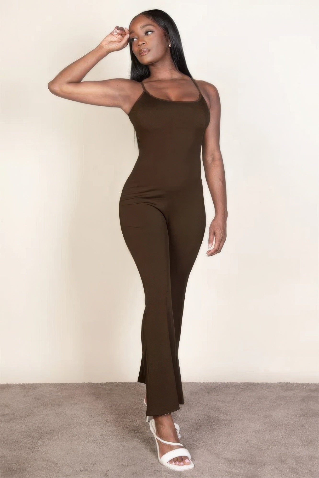 Sleeveless Wide Leg Jumpsuit