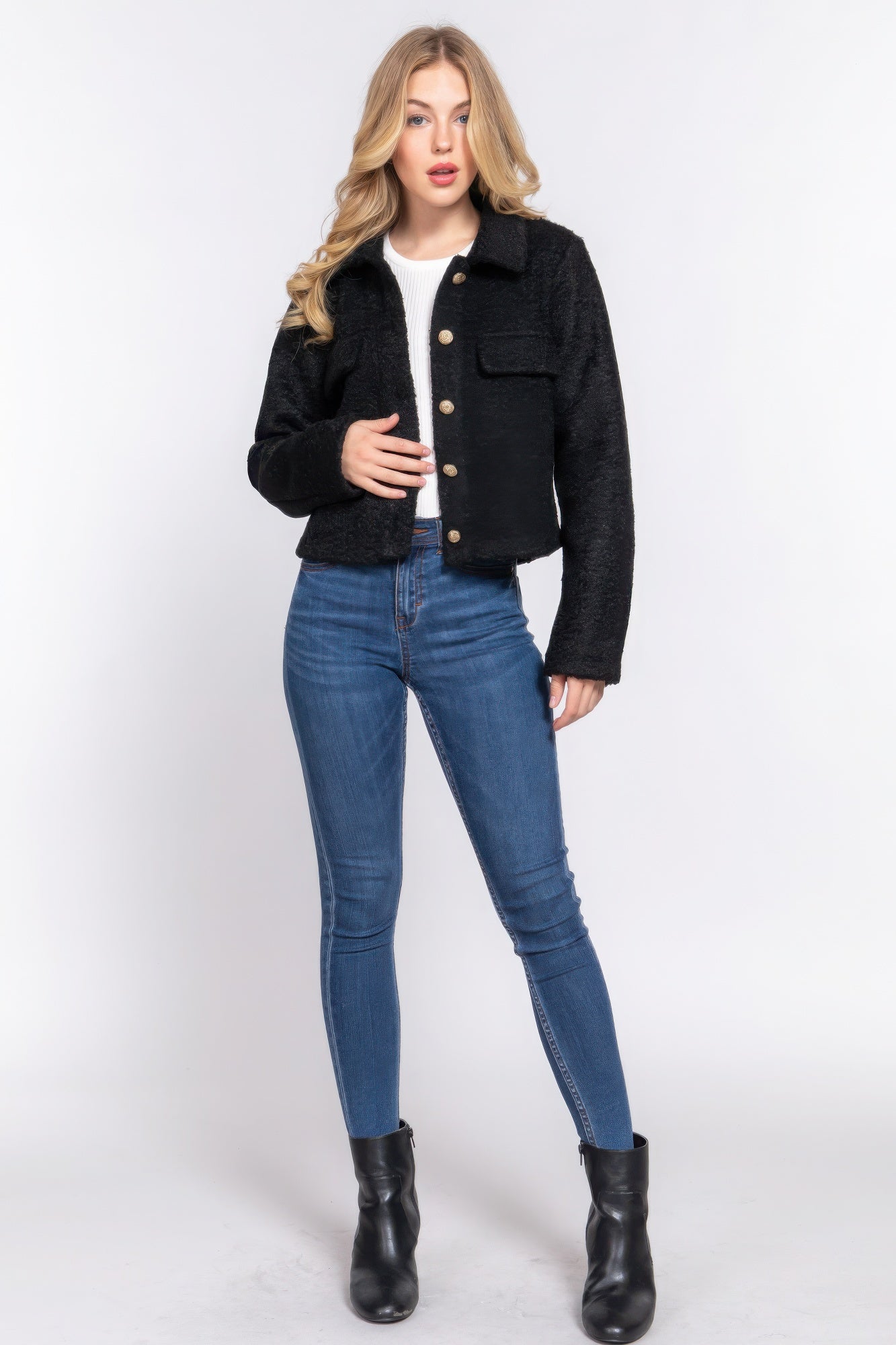 short fleece jacket