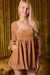 long sleeve square neck dress​
