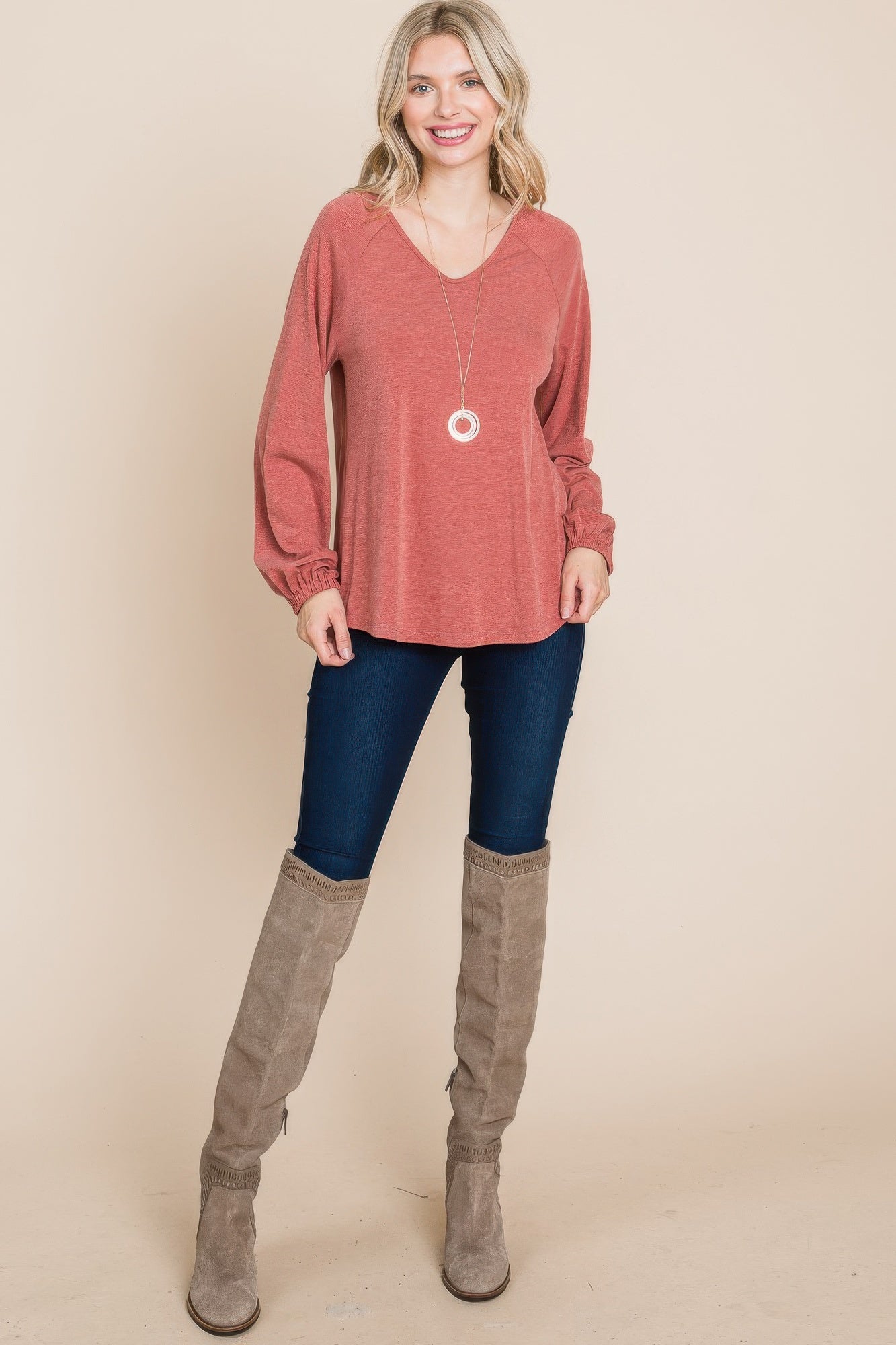 Women's Basic Long Sleeve Tops​