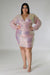Long Ruched Sleeves Semi Stretch Dress